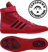 Image result for Red Adidas Wrestling Shoes
