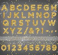 Image result for Gold Glitter Letters Sticker
