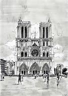 Image result for Notre Dame Back Sketch