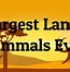 Image result for Biggest Land Animal