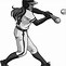 Image result for Cartoon Girl Playing Softball