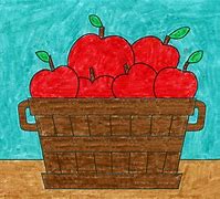 Image result for Red Apple Drawing