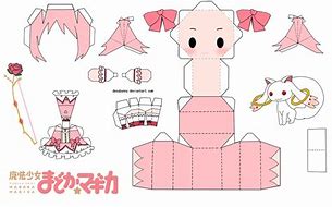 Image result for Chibi Anime Papercraft Template