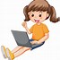 Image result for Girl with Laptop Cartoon