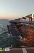 Image result for Kerch Bridge Hit by Moab