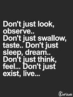 Image result for Don't Just Exist Live Quote