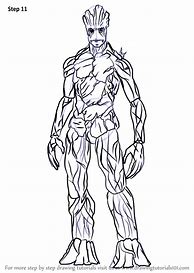 Image result for Groot Drawing Sketch