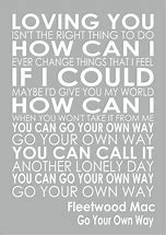 Image result for Fleetwood Mac Lyric Quotes