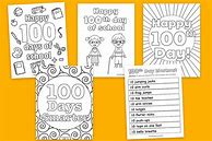 Image result for 100 Days of School Activities Printable