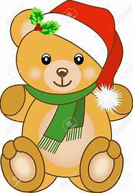 Image result for Pink Christmas Bear Cartoon