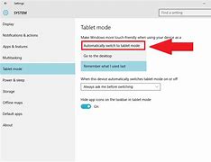 Image result for Tab Mode Settings