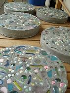 Image result for Mosaic Tile Stepping Stones