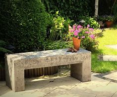 Image result for ICS Repurposed Concrete Garden Bench