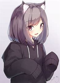 Image result for Anime Girl with Oversized Hoodie