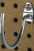 Image result for Home Depot Curved J Hooks for Peg Board
