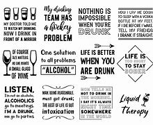 Image result for Funny Drinking Quotes SVG