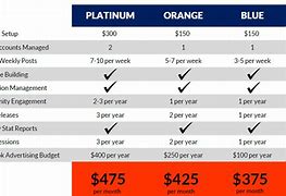 Image result for Social Media Marketing Pricing Chart