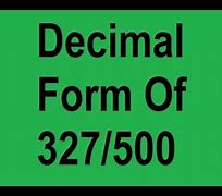 Image result for Decimal Form