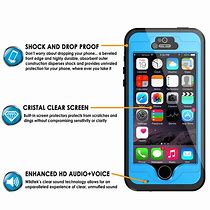 Image result for Blue iPhone 5 with Waterproof Case