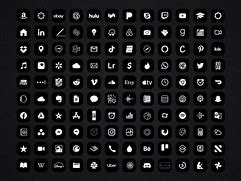 Image result for Logos of Not Popular Apps in Black and White