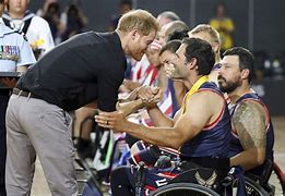 Image result for prince harry laughing invictus games