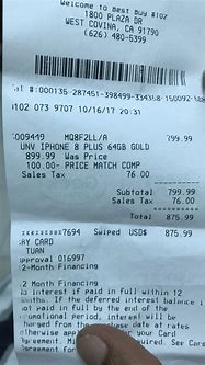 Image result for Walmart iPhone Purchase Invoice