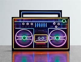 Image result for Giant Neon Boombox
