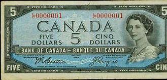 Image result for Canadian 5 Dollar Bill