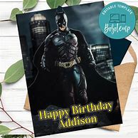 Image result for Batman Birthday Card Printable