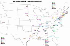 Image result for NCAA Division 1 Football Map