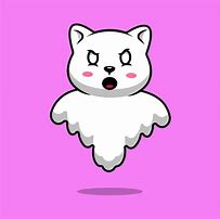 Image result for Cartoon Ghost Cat