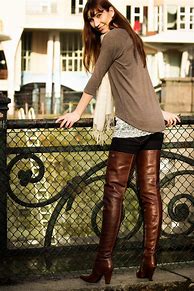 Image result for Women in Leather Boots