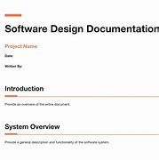 Image result for Software Design Template