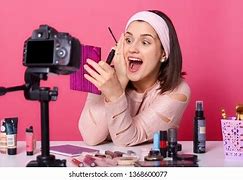Image result for She Is Recording a Makeup Tutorial Cartoon