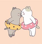 Image result for Cute Cat Couple Cartoon