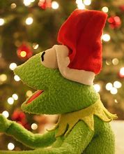Image result for Kermit the Frog with Christmas Tree