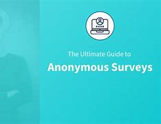 Image result for Anonymous Online Survey