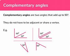 Image result for How to Find Complementary Angles