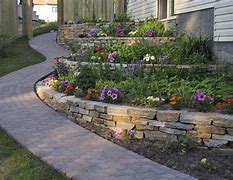 Image result for Retaining Wall Garden Bed