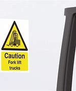 Image result for Motion Detection Fork Lift Caution Sign
