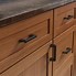 Image result for Wood Base Cabinets with Linear Pulls