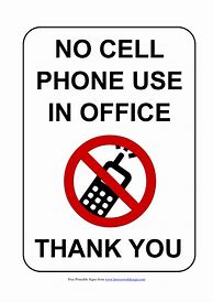 Image result for Printable No Cell Phone Use