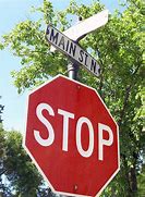 Image result for Main Road Sign