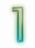 Image result for Neon Green Number 1 to 0