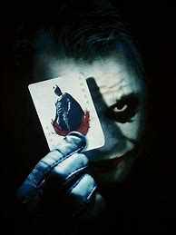 Image result for Heath Ledger Joker Card Poster
