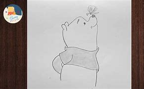 Image result for Winnie the Pooh with Butterfly Drawing
