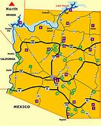 Image result for Arizona State National Parks Map