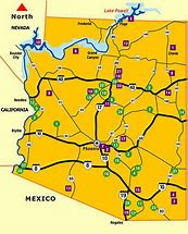 Image result for Physical Map of Arizona