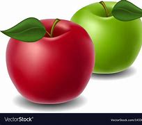 Image result for 10 Red and Green Apple Clip Art