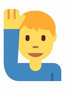 Image result for Man Raising Hand Emoji